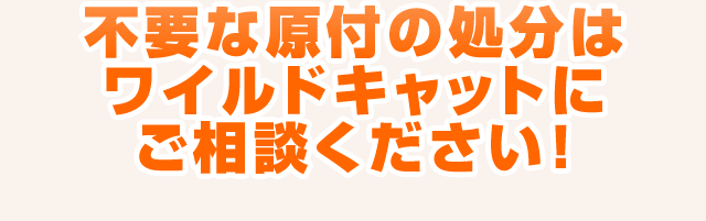 不要な原付の処分はワイルドキャットにご相談ください！